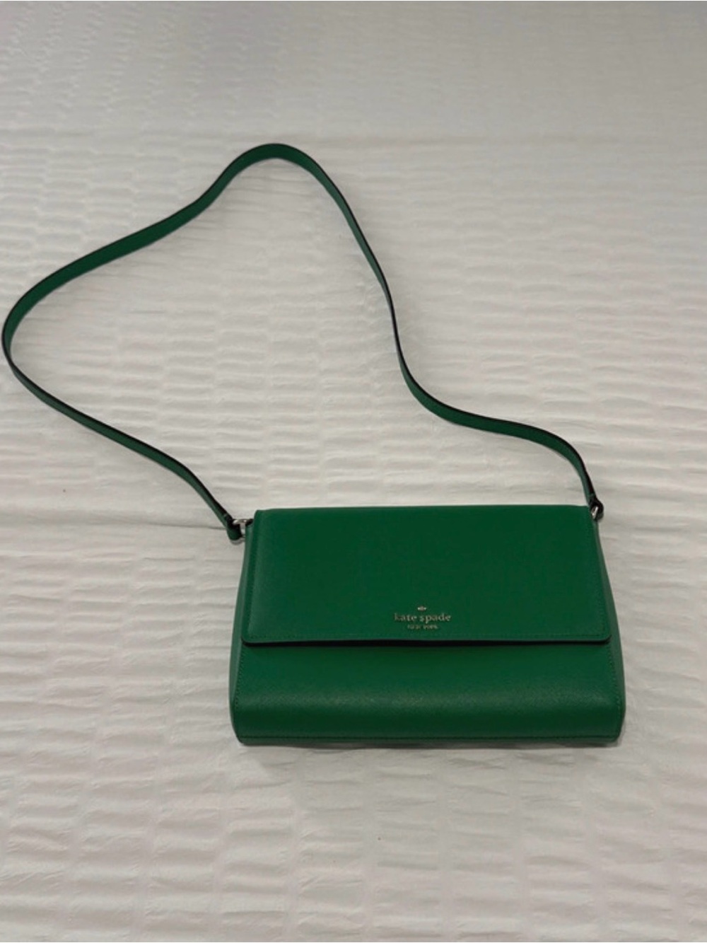 Kate Spade Kelly Green Leather Crossbody Bag